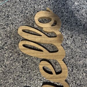 “Hello” Wooden Decorative Wall Art